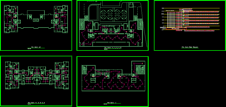 fire alarm cad drawings